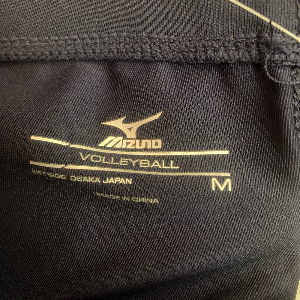 Mizuno Core Flat Front Vortex Hybrid 4.0 Inseam Volleyball Short. Navy Medium - Picture 7 of 7